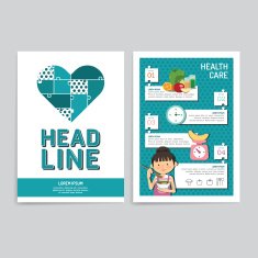 Vector brochure flyer magazine cover booklet poster design N5