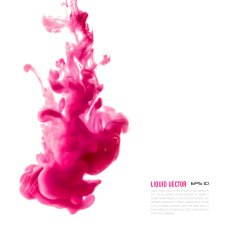 Liquid ink cloud Vector abstract background Isolated element N11