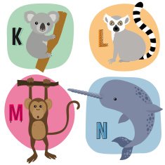 Animal alphabet K-N N2
