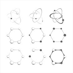 Set of molecule icons N2