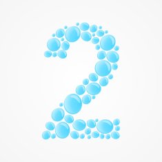 Number 2 Vector illustration