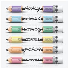 Education And Learning Step Infographic With Carve Pencil Lead N2