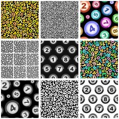 Numbers seamless pattern N6