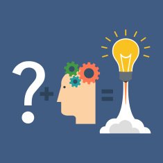 Finding solution innovation concept Flat design