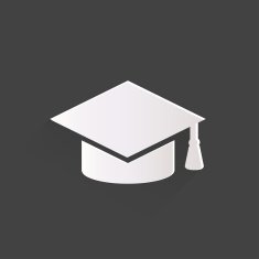 Academic cap icon Study hat symbol N4