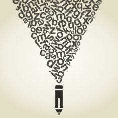 Letter a pencil N2