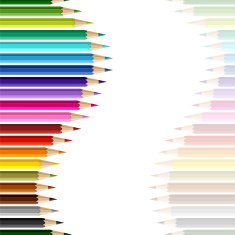 Background with colored pencils Vector seamless pattern N3