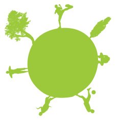 Vector silhouette of globe N2