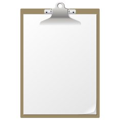 Paper clipboard