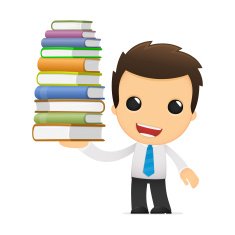 Funny Cartoon Office Worker N15