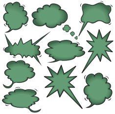 Chalkboard Speech Bubbles N2