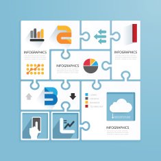 Modern Design Minimal style infographic template N21