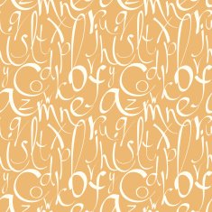 Seamless pattern with hand drawn decorative letters N2