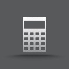 Vector of transparent calculator icon