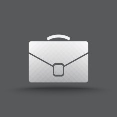 Vector of transparent business briefcase icon N4