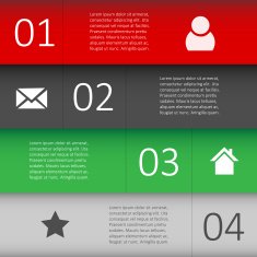 Modern Design template for Infographic website