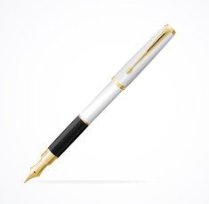 Vector Fountain pen isolated