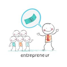 entrepreneur talks about money