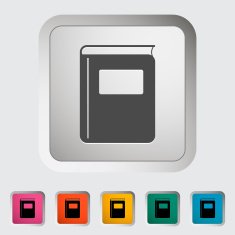 Book Single flat icon N15