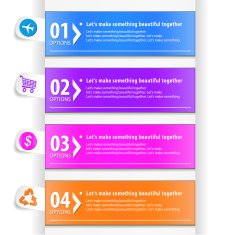 Modern infographics options banner N224