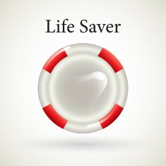Condom life saver concept