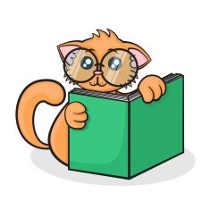 little funny cartoon cat N2