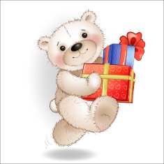 Smiling Bear comes with a gift box