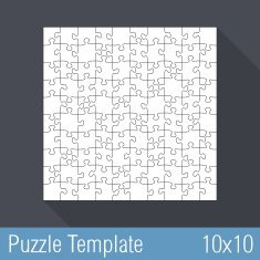 Puzzle Template 10x10
