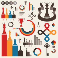 Vintage Set of infographics elements