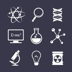 Chemistry and science icons