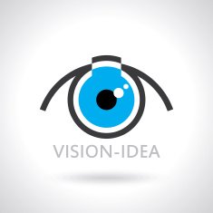 Vision and ideas sign eye icon light bulb symbol N2