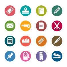 Stationary Color Icons