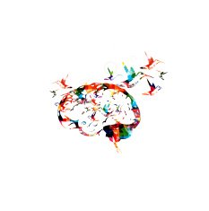 Brain vector background N2