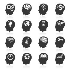 Thinking heads icons N3