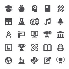 Education icons N283