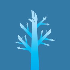 hands tree - Illustration