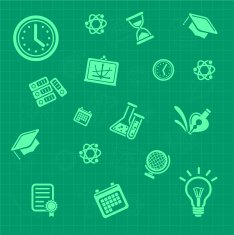 Vector education background green Pattern N2