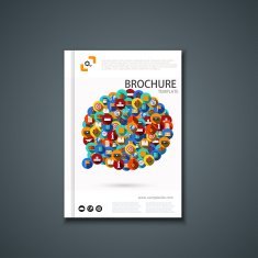 Vector flyer or banner Brochure template design N7