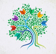 Education abstract concept tree book N2