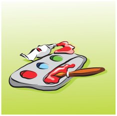 Cartoon painting pallette N2