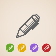 vector pencil icons N2