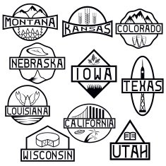 labels of states and landmarks usa N2