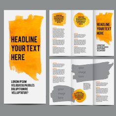 Tri-fold brochure template N2