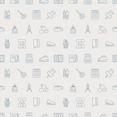stationery line icon pattern set N4