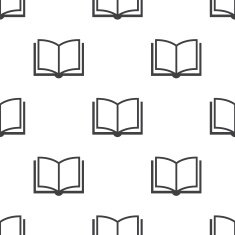 book vector seamless pattern N4