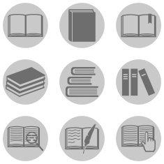 Vector Set of Books Icons N22