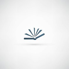 Black book icon on white background