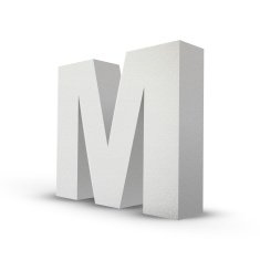 white letter M N2