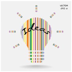 Creative light bulb Business and ideas concepts N3