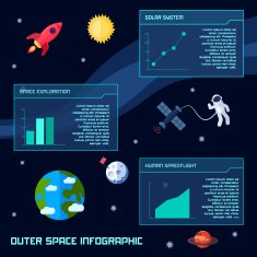 Space Infographic Set